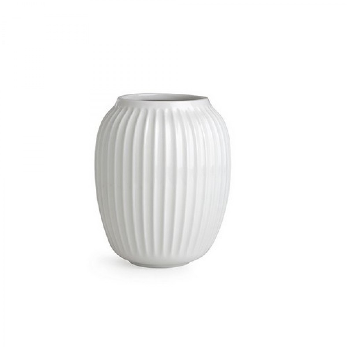 Kahler Hammershoi Vase Hvid Mellem Hojde 20 Cm
