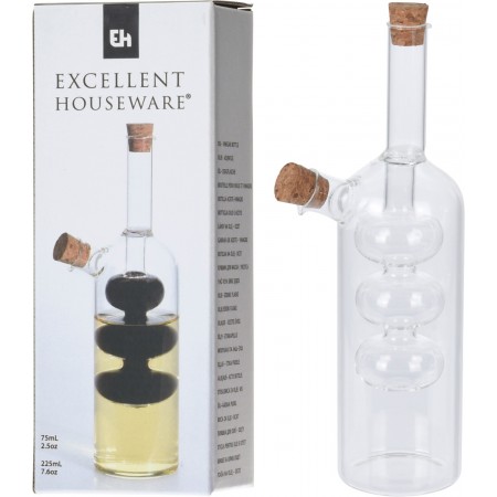 Excellent Houseware - Olie/eddikeflaske - 2 i 1