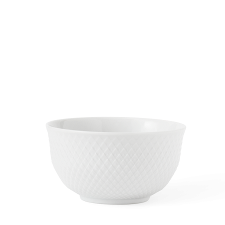 Lyngby - Rhombe Skål - 14 Cm. Hvid