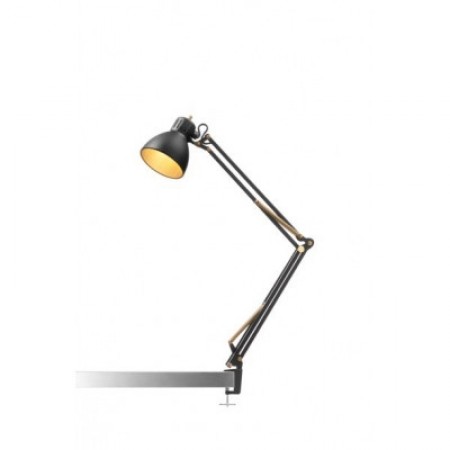 Nordic Living - Archi T1 junior bordlampe mat sort messing