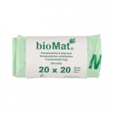 BioMat - Bio Affaldsposer - 20 L - 20 stk