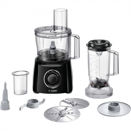 Bosch - Foodprocessor 800 W - Sort Med Blender