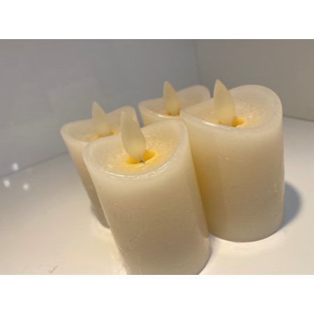 Små bloklys Led 4 stk.
