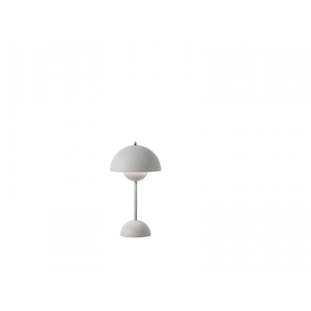 &Tradition -Flowerpot opladelig bordlampe VP9 mat lys grå