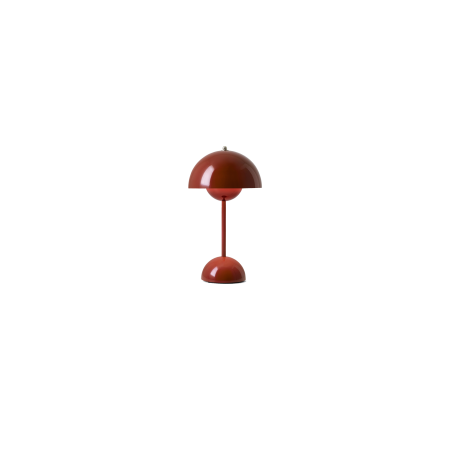 &Tradition -Flowerpot opladelig bordlampe VP9 rødbrun