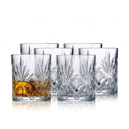 Lyngby Glas - Krystal Melodia Whiskyglas - 31 Cl. 6 Stk. 