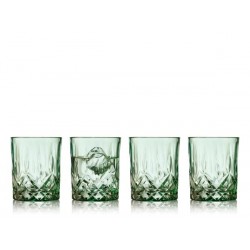 Lyngby Glas - Sorrento Whiskyglas - 4 stk - Grøn