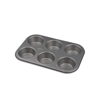 Patisse - Silvertop Muffinform Til 6 Stk. Sølvfarvet - 27 Cm