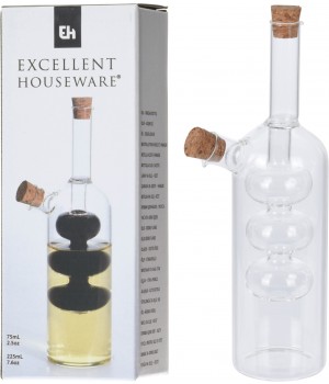 Excellent Houseware - Olie/eddikeflaske - 2 i 1