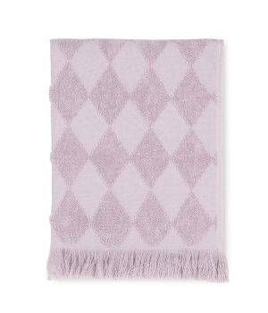JUNA - Diamant Håndklæde 50x100 Cm - Rosa