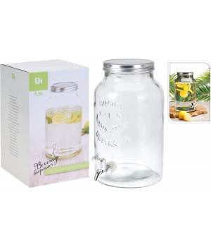 Excellent Houseware - Saftdispenser - 5,5 L