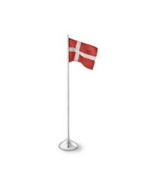 Rosendahl - Bordflag Dansk Sølvfarvet H35