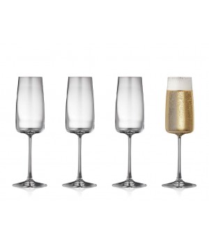 Lyngby - Krystal Zero Champagneglas 4 Stk. - 30 Cl