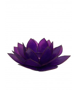 Retro - Lotus Fyrfadsstage - Lilla