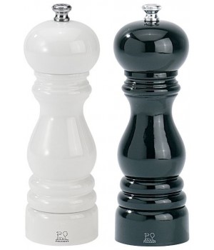 Peugeot - Paris Salt & Pebersæt Hvid/Sort - H: 18 Cm.