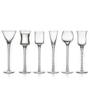 Lyngby glas - Snapseglas Rom 18 cm - 6 stk.