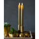 SIRIUS - SARA TALL GULD 2STK. Ø:2 H:25CM BEVÆGELIG FLAMME 