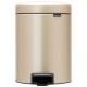 Brabantia - Pedalspand Newicon 5 Liter - Champagne.