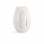 Kähler - Kokong Vase med cylinder Hvid - H33 cm