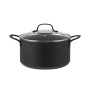 Pillivuyt Gourmet - Arc Gryde M. Glaslåg Sort - 3 Liter