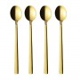 RAW - cafe latte skeer guld - 4 stk